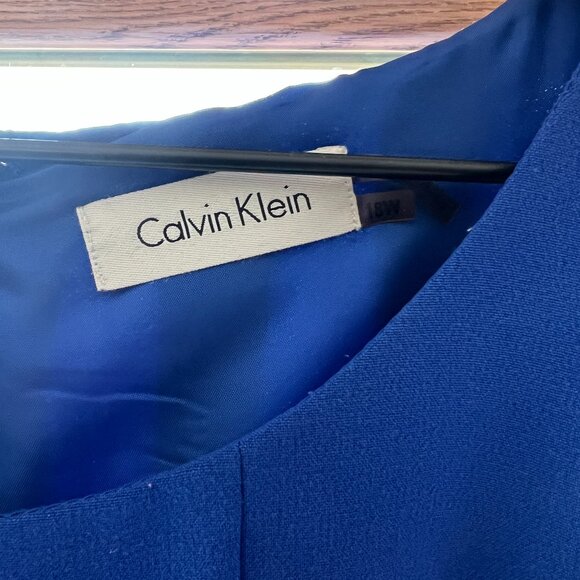 Blue Calvin Klein Plus Size Dress - Picture 5 of 6
